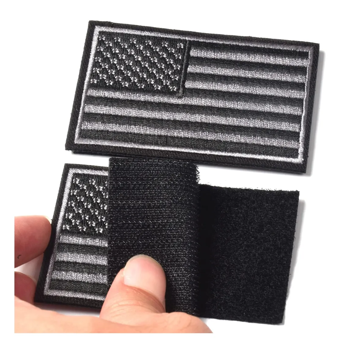 Aufbügeln von Kleidungs patches Velcroes Uniform Stickerei-Patches Kunden spezifische Logo-Gummi patches mit Velcroes Nähen Sie auf weichem 3D-Gummi B.