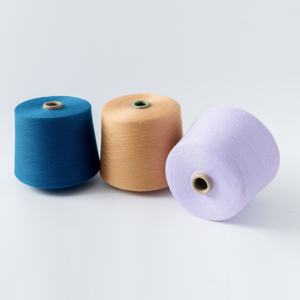 Fil fantaisie OE cardé 32S de haute qualité, couleur pure, naturel, doux et lustré, pour la production de tricot à la main, de tissage et de couvertures en gaze - Product Image 2