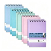 Cuadernos Espiral Pastel Surtidos Personalizados, 80gsm, Sin Madera, para Dibujo, Oficina, Estudio, Toma de Notas Diarias, Escuela, Hogar