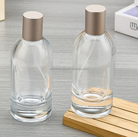 Bon prix, vente en gros, bouteille de parfum en verre transparente personnalisée de 100 ml