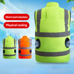 Gilet catarifrangente estivo personalizzato, tuta aria condizionata, tuta da lavoro di raffreddamento, refrigerazione aria condizionata - Product Image 3
