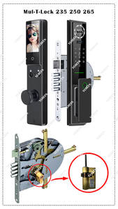 Israel Tuya Wifi App Cerradura de puerta electrónica 3D Reconocimiento de huellas dactilares Video Intercomunicador Cerradura digital inteligente Tarjeta de llave Cerradura hebrea - Product Image 6