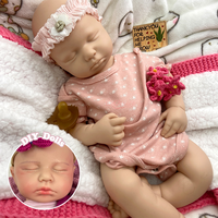 Poupée Reborn en Silicone Pur de 20 pouces, Corps Pondéré Peint à la Main avec Dégradé 3D, Faite à la Main pour Cadeau (Direct Usine)