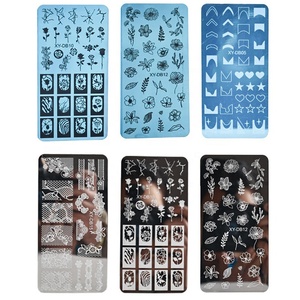 Placas de Estampado de Uñas con Encaje, <span class=keywords><strong>Mandala</strong></span>, Flores Geométricas, Plantillas de Estampado de Arte de Uñas, Estampadores de Esmalte, Plantillas de Impresión, Placa de Estampado de Uñas - Product Image 5