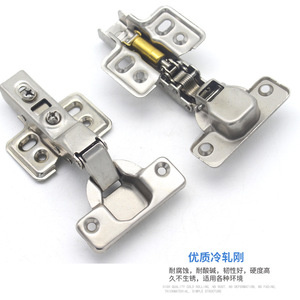 Charnière de meuble en acier inoxydable de 1,2 mm à fermeture amortie, charnière pleine surface pour porte d'armoire de cuisine avec coupelle de 35 mm de diamètre - Product Image 3
