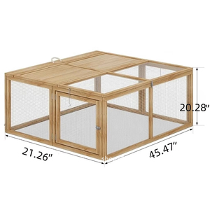 <span class=keywords><strong>Cages</strong></span> pour animaux de compagnie en bois pliables fermeture à bouton pression à la mode pour chiens lapins poulets perroquets canards Pigeons - Product Image 3