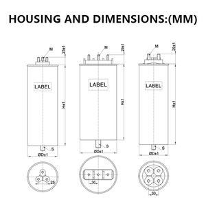 セルフヒーリング低電圧シャントコンデンサ100V-660V三相または単相Kvar - Product Image 3