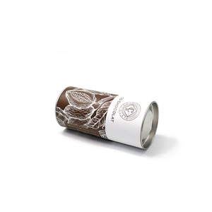 Eco-Friendly Chocolate <b>Paper</b> <b>Packaging</b> Cylinder Boxes for Sweets and Food Generous <b>Paper</b> Tube Container with Iron Lid - Product Image 3