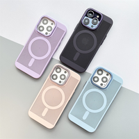 Coques de téléphone en métal PC avec protection d'appareil photo, maille magnétique perforée pour dissipation thermique, pour iPhone 13 14 15 16 17 Pro Max