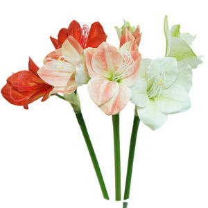 Fleur d'amarille artificielle en PU de 53 cm de hauteur, blanche, <span class=keywords><strong>rose</strong></span> et rouge, pour la décoration de mariage, de Noël et de Pâques, vente en gros IFG - Product Image 1