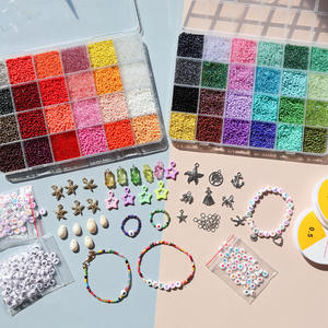 Venta caliente cuentas de vidrio de 2mm cuentas dispersas personalizadas joyería Diy ornamento accesorios cuentas de arroz traje - Product Image 2