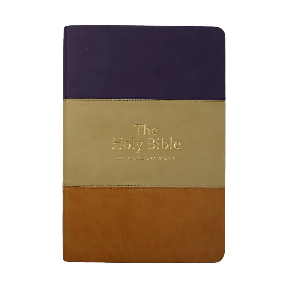 Penjualan terlaris OEM ODM rumah cetak kustom kreatif cetakan panas warna campuran ukuran besar jurnal Injil agama