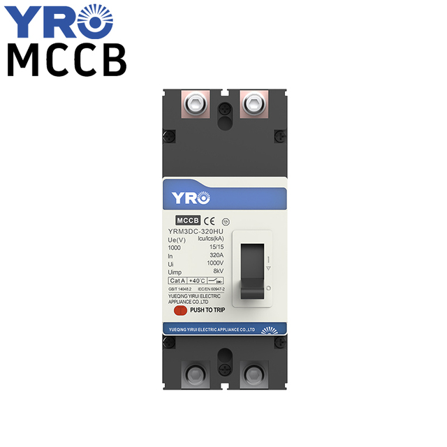 YRO Suppliers PV MCCB 320A 1000V Molded Case Circuit Breaker Protection in Continuous DC Power Operation