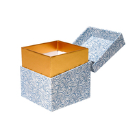 Caja Rígida de Papel Dorada de Lujo Personalizable al por Mayor, Impermeable, con Tapa Abatible y Forro de Esponja, para Set de Regalo de Velas Aromáticas