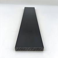 Plinthe en polystyrène noir PS, design moderne et minimaliste, moulure élégante pour bordure murale, pour la décoration intérieure