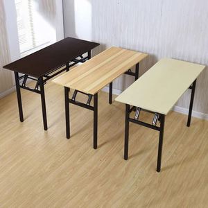 <span class=keywords><strong>Mesa</strong></span> de Conferencia Plegable Moderna y Duradera, <span class=keywords><strong>Mesa</strong></span> de Entrenamiento Multifuncional con Marco de Madera, Escritorio Plegable Portátil para Sala de Reuniones - Product Image 1