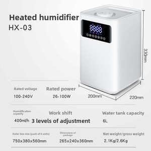 Customized New 6L AI Smart <b>Humidifier</b> Home Silent Bedroom air Purification Indoor AC-powered with Timing Function - Product Image 5