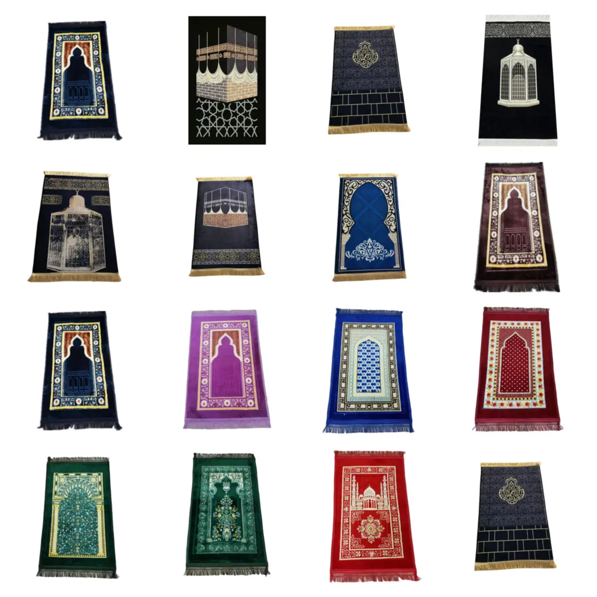 fashion new style portable travel prayer mat in bag muslim prayer mat rug with bag for gift