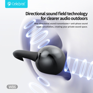Écouteurs sans fil W86 à clipser, casque audio ouvert 5.4, écouteurs stéréo <span class=keywords><strong>HiFi</strong></span> avec étui de charge - Product Image 1