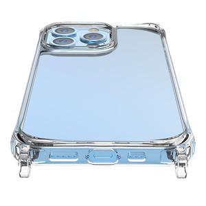 Funda Protectora Transparente de TPU y PC con Correa Larga Ajustable para Teléfonos 17, 16, 15, 11, XR, XS - Product Image 4
