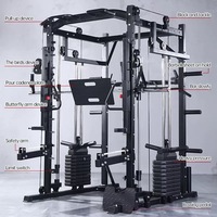 Machine Smith multifonctionnelle pour la maison, rack de musculation pour le renforcement des muscles centraux et le développement de la force