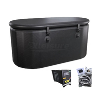 Système de refroidissement rectangulaire gonflable pour le sport Fitness Filtre refroidisseur d'eau pour bain de glace rapide pour la salle de sport à domicile Utilisation en extérieur Plunge froid