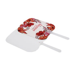 Promotional Gifts Personalize White Plain PET Fans Sublimation Fans