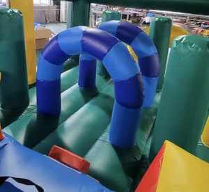 Tobogán inflable <span class=keywords><strong>hinchable</strong></span> <span class=keywords><strong>Castillo</strong></span> Tobogán colorido Interior y exterior Jungla inflable Carrera de obstáculos Salida de fábrica - Product Image 6