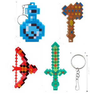 Llavero de Arma Luminosa Estilo Pixel de Autonomy Grid World, Colgante de Bloques, Regalo Creativo para Adolescentes - Product Image 4
