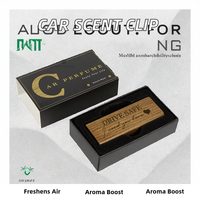 Win-Win Holz Weihnachts-Autoduftspender Lüftungsclip Lufterfrischer Aromatherapie-Halter Wiederverwendbar Graviert