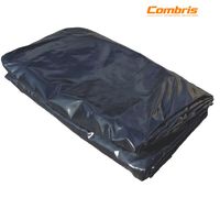 Bâche en acier haute performance pour camion lourd, enduite de PVC, avec sangle en PP renforcée, ourlet doublement cousu, 18 oz, 16'x20', avec anneau en D
