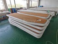 Plateforme flottante gonflable en plastique DWF pour la natation, la pêche, le camping, ponton, ponton flottant, ponton de baignade, ponton gonflable à vendre