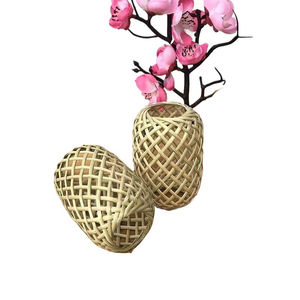 中式竹吊灯手工编织水晶设计餐厅或酒店灯泡照明灯具吊灯 - Product Image 4