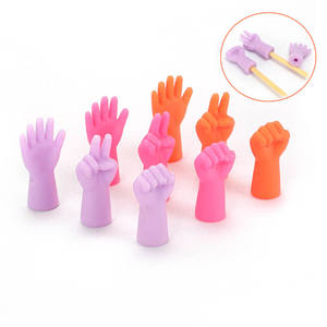 Protectores de punto para agujas de tejer, tapas de punta de aguja de punto de goma, para tejer - Product Image 3