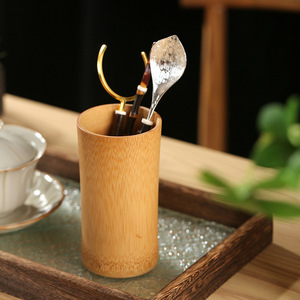 Hand Polished Bamboo <b>Teacups</b> Set Reusable Natural Tableware For Tea Ceremony Gift - Product Image 3
