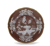 BLAIS Ensemble de vaisselle de luxe vintage porcelaine fine personnalisé réutilisable passe au lave-vaisselle motif de plante de forêt tropicale humide