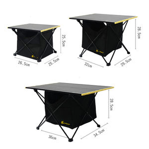 Mesa Plegable de Aluminio para Exteriores, Diseño Moderno y Ligero, Fácil de Transportar, con Bolsillo de Almacenamiento para Camping - Product Image 4