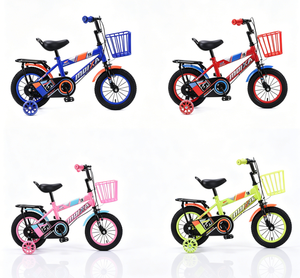 Vélo pour enfants de 12, 14 et 16 pouces avec roues d'apprentissage à LED clignotantes et panier de rangement bleu, série <span class=keywords><strong>X5</strong></span>, vélo pour enfants pour garçons et filles - Product Image 2