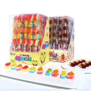 Nouveauté : Bonbons gélifiés Halal en forme de hamburger, saveur fruitée sucrée et acidulée, bonbons mous en forme de burger, sucettes gélifiées - Product Image 6