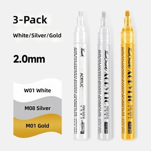 Set di Penne Gel Bianche Opache, Marcatori Acrilici ad Alta Copertura per Disegno su Carta Nera e Illustrazione - Product Image 5