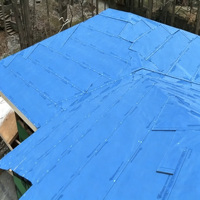 Dachunterlage Hochbelastbar Selbstklebend Blaue Vliesoberfläche, SBS-modifiziertes Bitumen, Ideal für Schrägdächer
