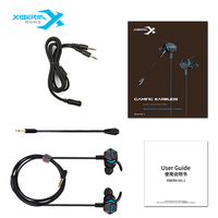 XIBERIA MG-2 casque de jeu dans l'oreille style réduction active du bruit filaire 3.5mm avec microphone casque pour PC téléphone portable jeu