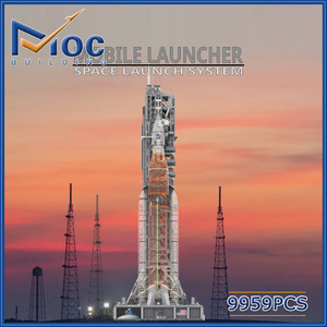9944 pezzo di sistema di lancio spaziale modello MOC-136982 SLS <span class=keywords><strong>Mobile</strong></span> Launcher Tower compatibile 10341 mattoncini di mattoni giocattoli per bambini - Product Image 3