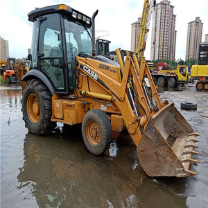 Used Case 580 backhoe loader in stock original USA multi-purpose machine for construction farm municipal work ready for shipment - Product Image 1