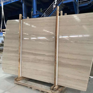 YDSTONE Beige Marbre Français Grain De Bois Pétrifié Blanc Woody <span class=keywords><strong>Travertin</strong></span> pour Salle À Manger Cuisine <span class=keywords><strong>Escalier</strong></span> Utilisation Intérieure - Product Image 5