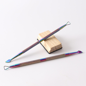 נמוך MOQ נייל כלים אמנות לק ג 'ל מסיר קשת משולש לציפורן pusher - Product Image 5