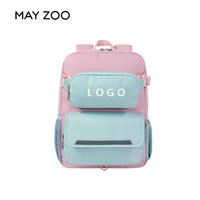 Sacs d'école personnalisables MAY ZOO Oxford à fermeture éclair pour enfants, garçons et filles, avec logo personnalisable, grande capacité, pour collégiens