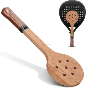 Tùy Chỉnh Bằng Gỗ Tráng Miệng Vợt Quần Vợt Sồi Đỏ Bullseye Đào Tạo Vợt Chính Xác Thực Hành Chất Lượng Cao Vợt Quần Vợt - Product Image 1