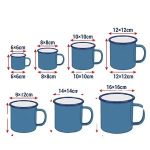 Mug de camping en métal émaillé vintage rétro écologique pour l'extérieur, avec logo personnalisé, couleur, épaisseur et capacité, NOUVELLE ARRIVÉE - Product Image 2