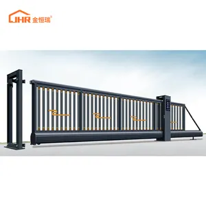 JHR定制自动悬臂闸门6平方英尺铝闸门10英尺制造商在中国铝金属闸门电气